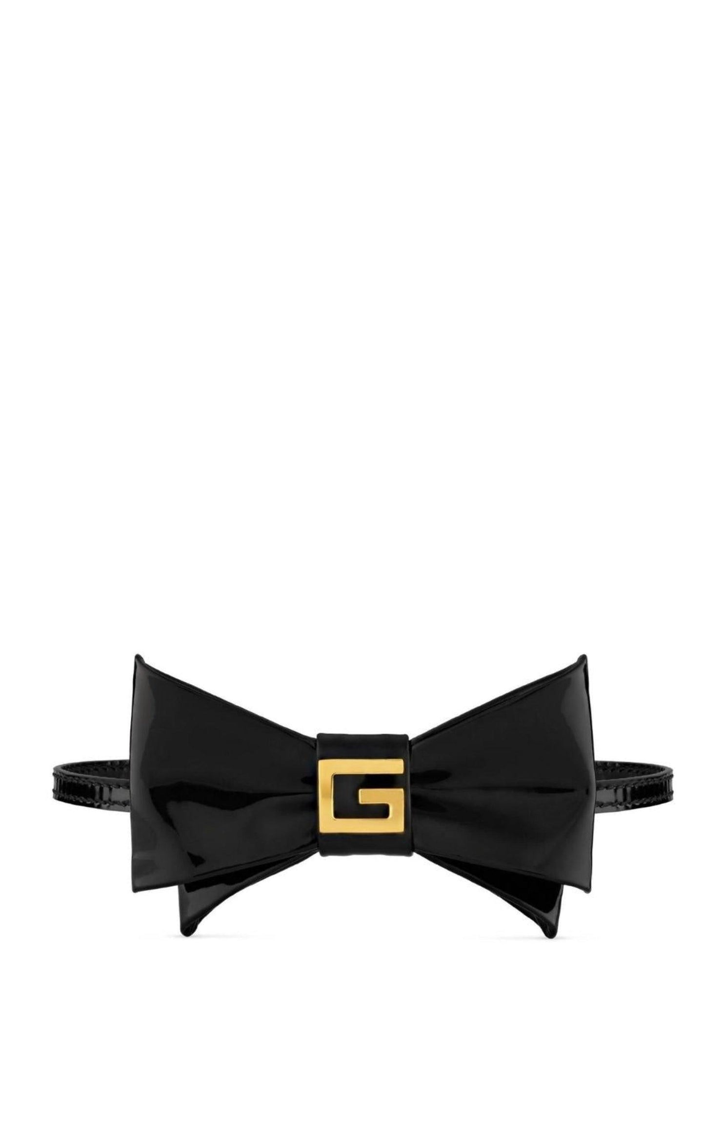 GucciLogo Bow Tie Choker - Runway Catalog