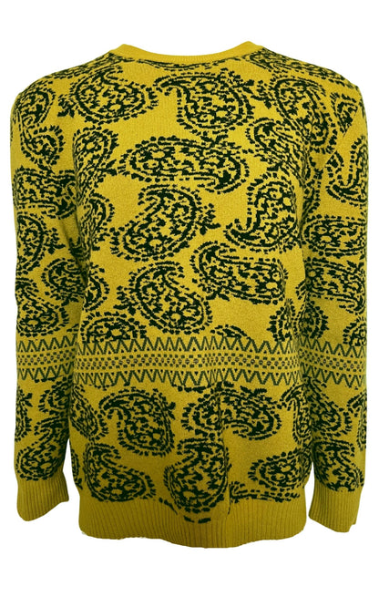 Wool Jacquard Print Sweater