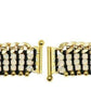  Akong London24K Gold Plated White Opal Embellished Bracelet - Runway Catalog