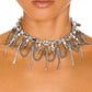 Crystal-Layered Choker Halsband