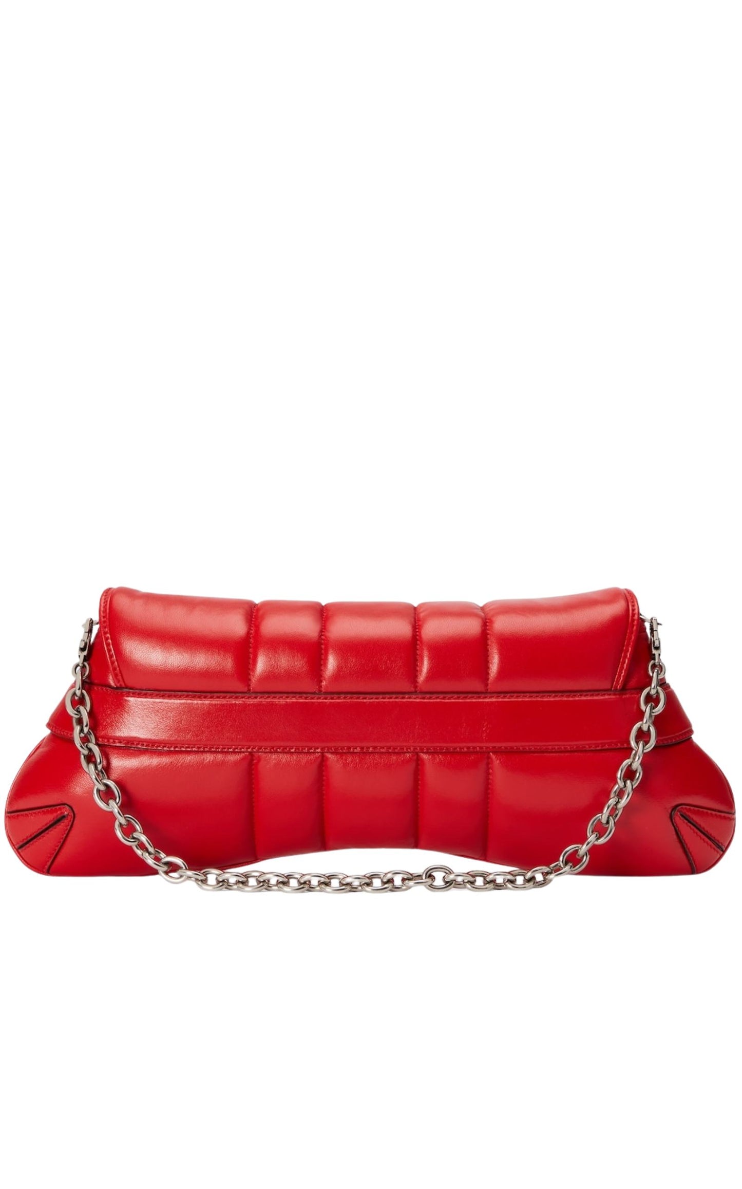 Gucci Red Horsebit Chain Medium Shoulder Bag