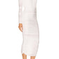  Alex PerrySterling Off-The-Shoulder Ruched Dress - Runway Catalog