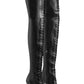 90 mm Harriet Overknee-Stiefel aus Leder