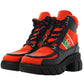  Guccix NORTH FACE Red Romance Ankle High Casual Boots - Runway Catalog