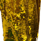 Mini-robe en tulle à sequins en or