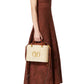 Strapless Cotton Lace Brown Midi Dress