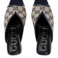 Beige and blue GG Supreme Canvas Sandals-Pumps-Gucci-IT 37-Beige-Canvas-Runway Catalog
