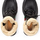 Guccix NORTH FACE Ankle-high Leather Lace-up Boots - Runway Catalog