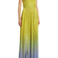 Ombre Sequined Chiffon Gown-Maxi Dresses-Elie Saab-US 4-Gradient-Silk-Runway Catalog