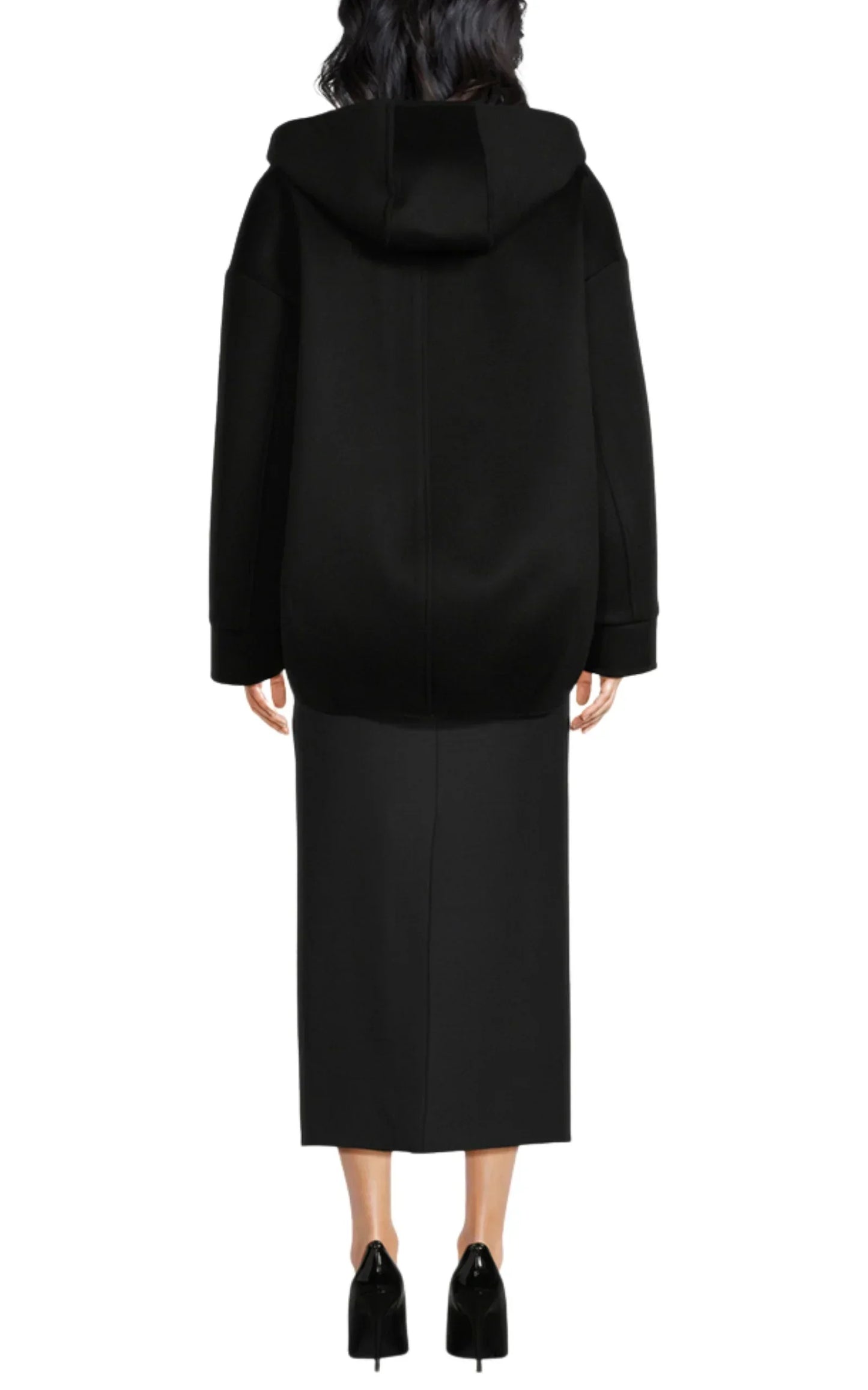 Zip-Up Drop Shoulder Hoodie Jacket