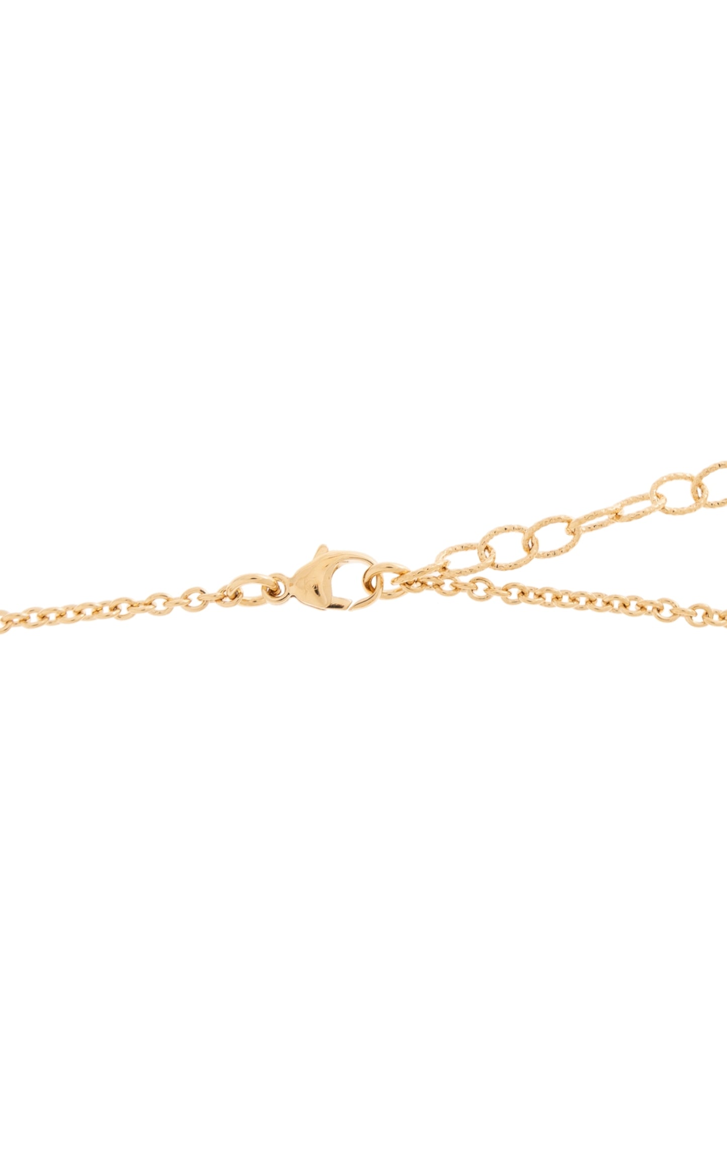 Logo Pearl Embellished Necklace
