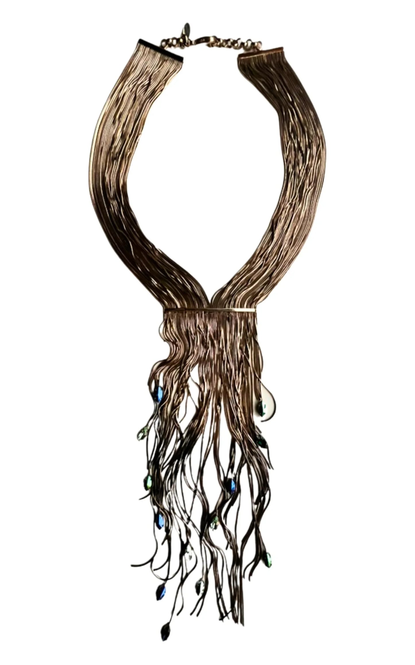 Black Hole Su Multi Thread Fringes Necklace
