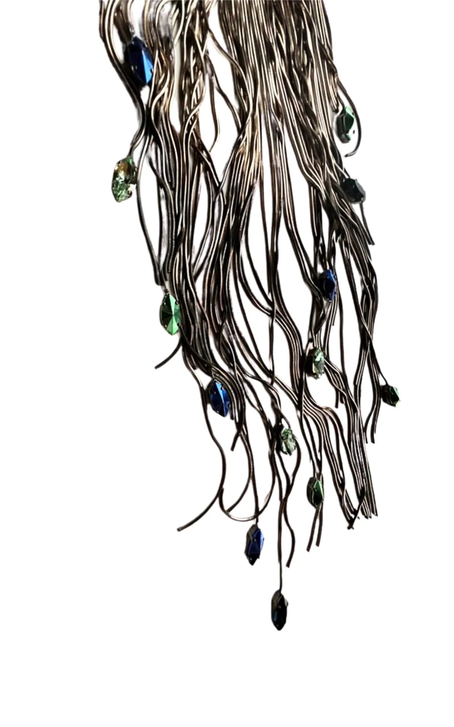 Black Hole Su Multi Thread Fringes Necklace
