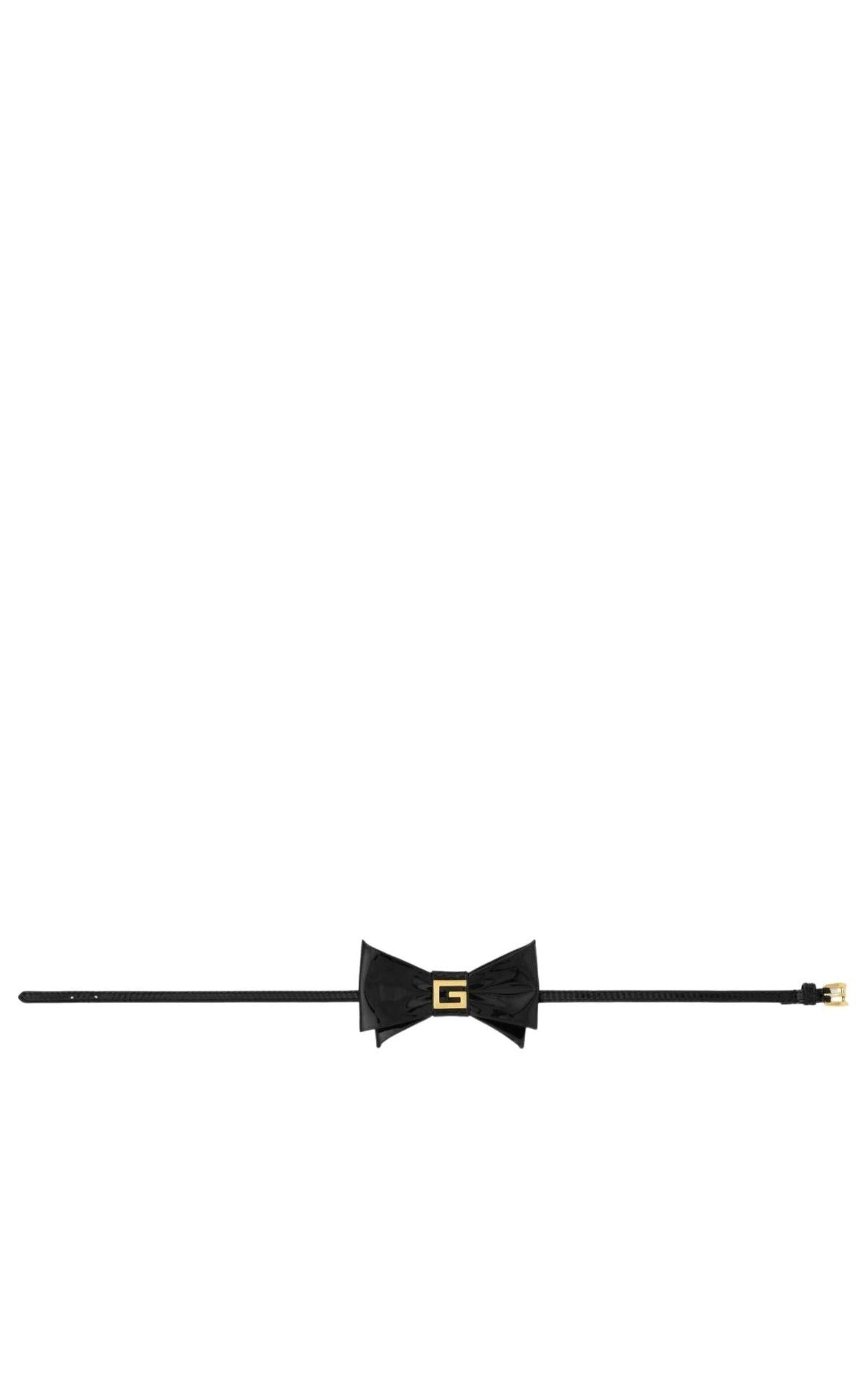  GucciLogo Bow Tie Choker - Runway Catalog