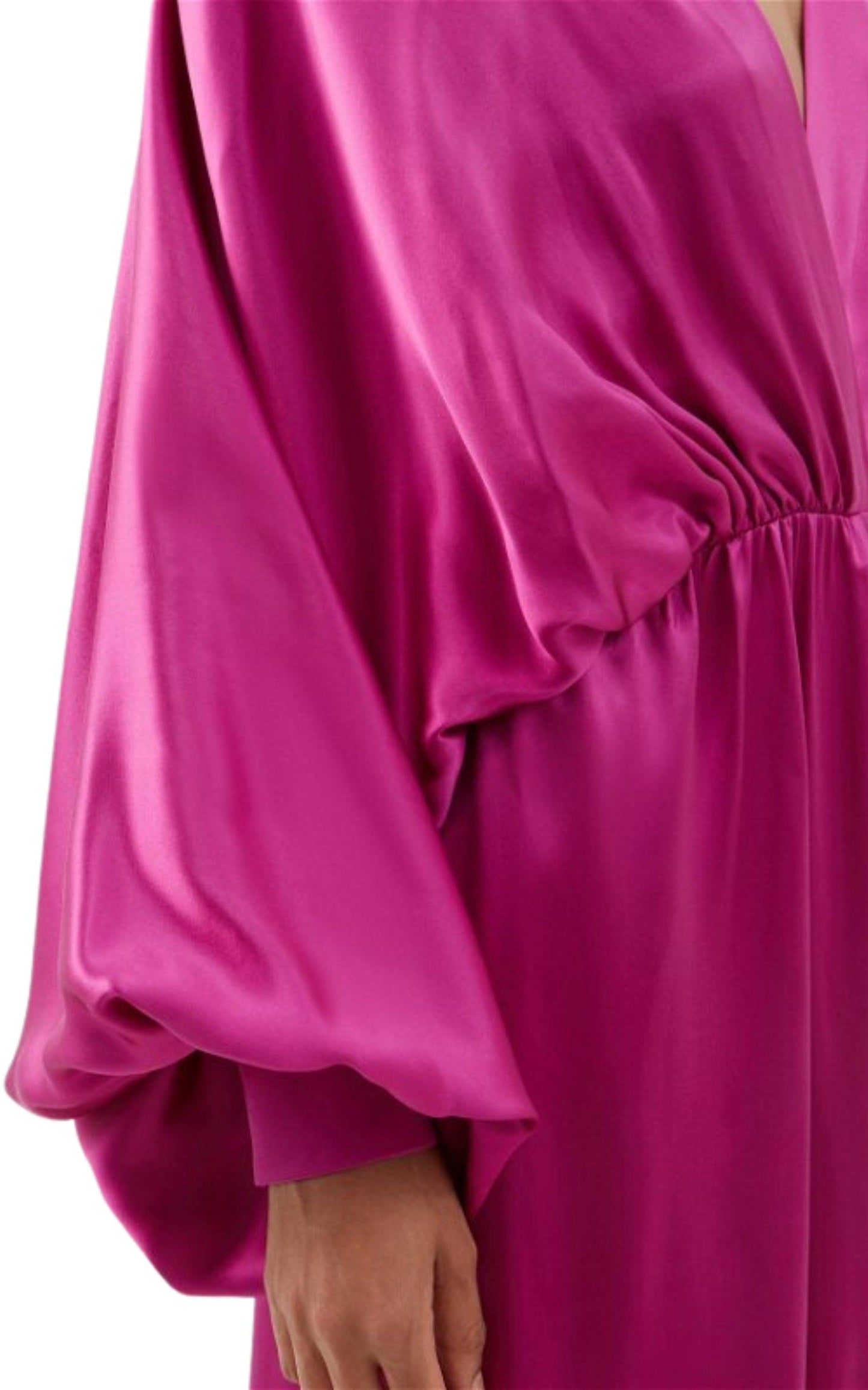 فستان من الساتان المصنوع من مزيج الحرير
