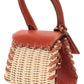  JacquemusLeather and Rattan Chiquito Mini-Bag in Brown - Runway Catalog