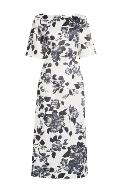 Kora Floral-print Twill Midi Dress