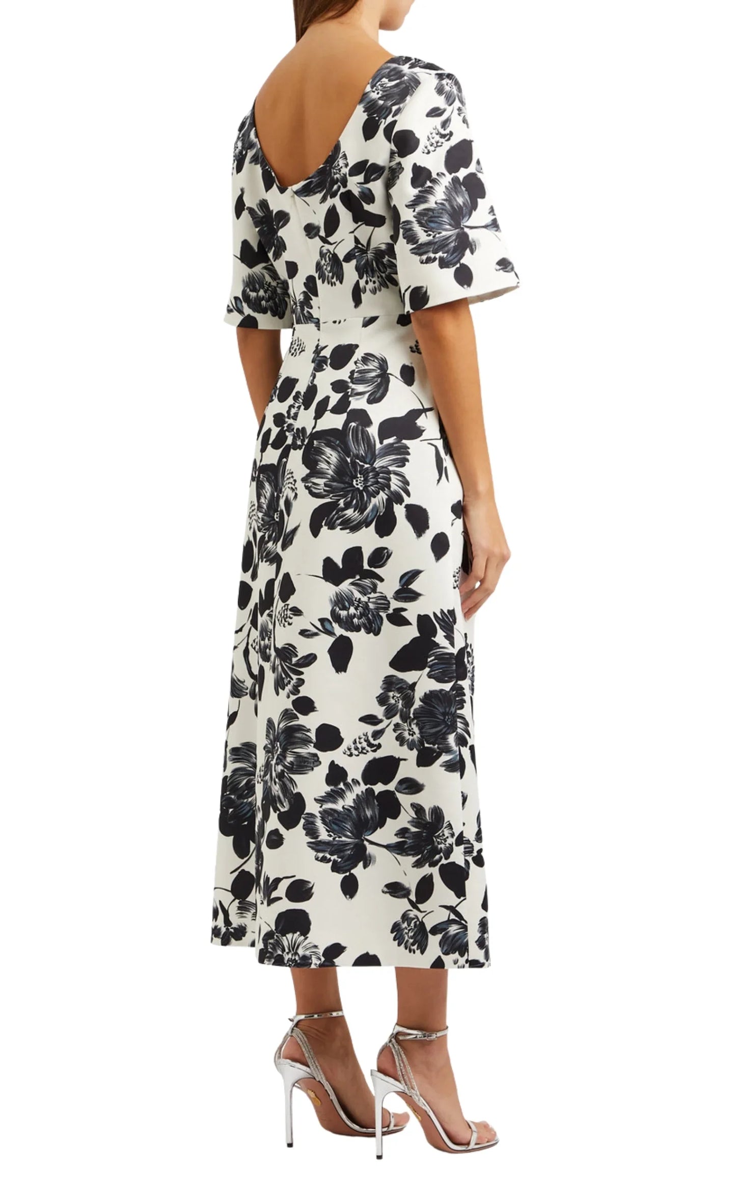 Kora Floral-print Twill Midi Dress