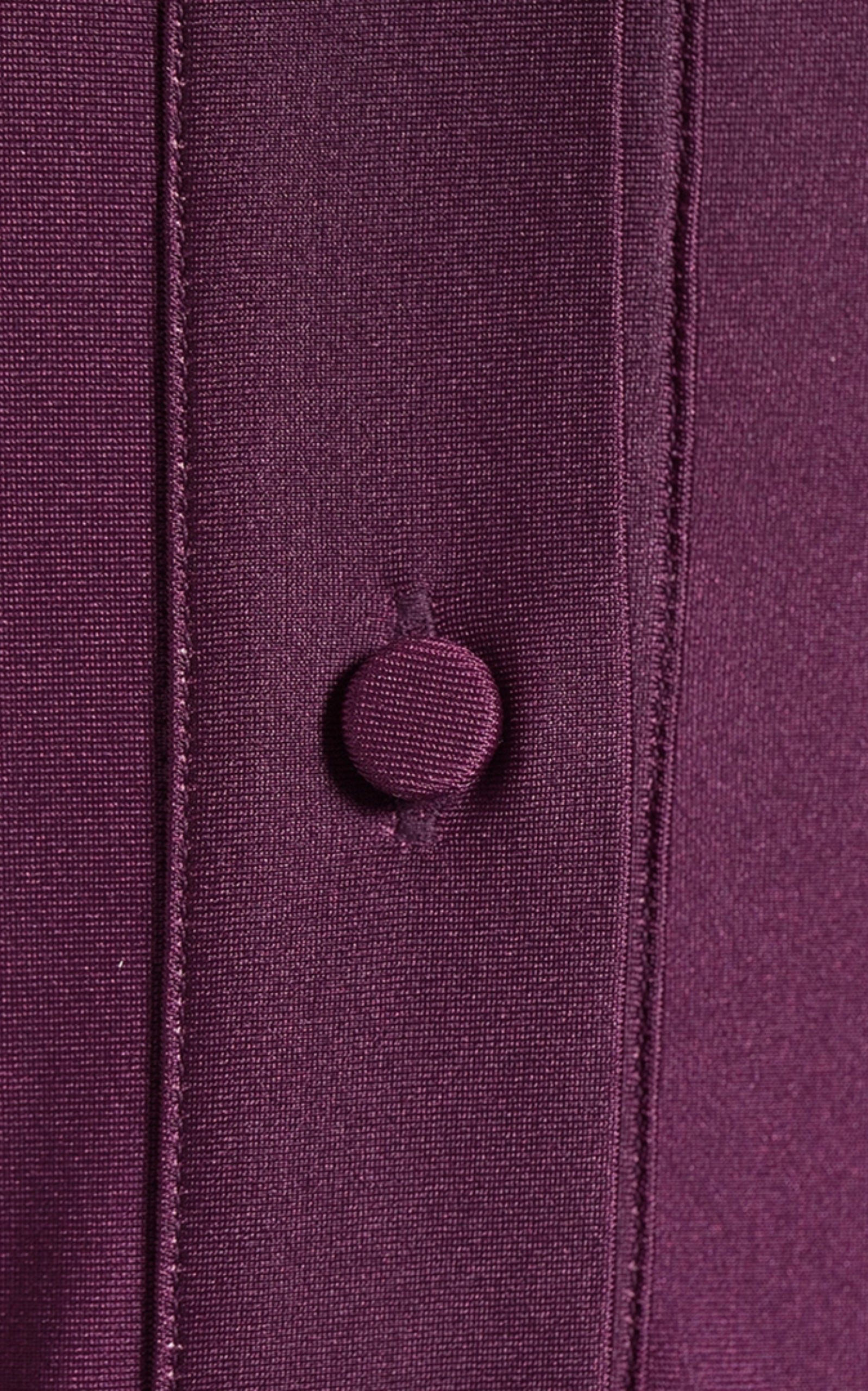 Oscar de la Renta Button Front Ombre jersey dress - Purple