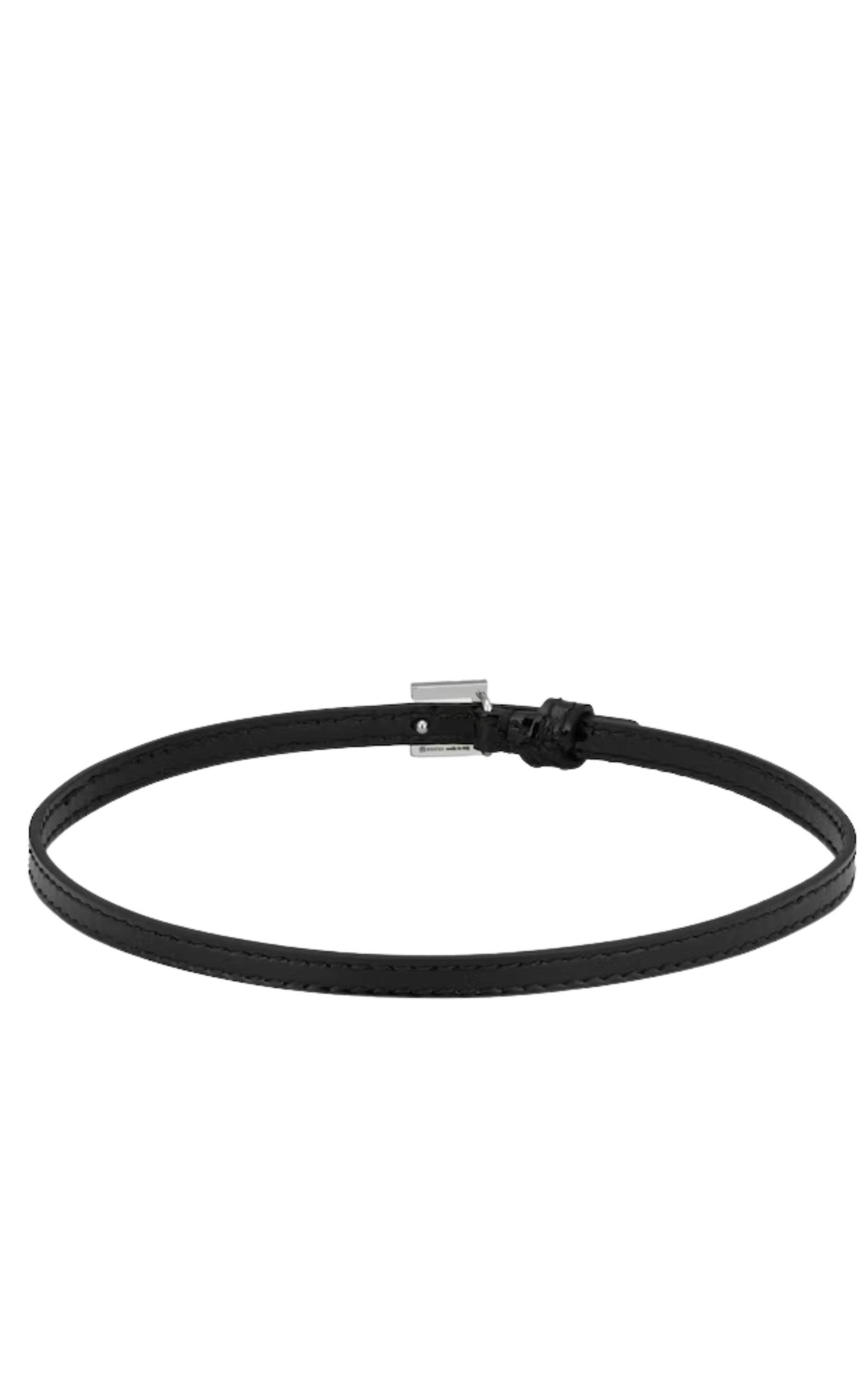  GucciLeather Choker with Square GG - Runway Catalog