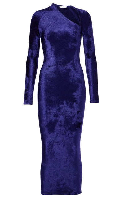 Alaïa Velvet Maxi Dress in Violet