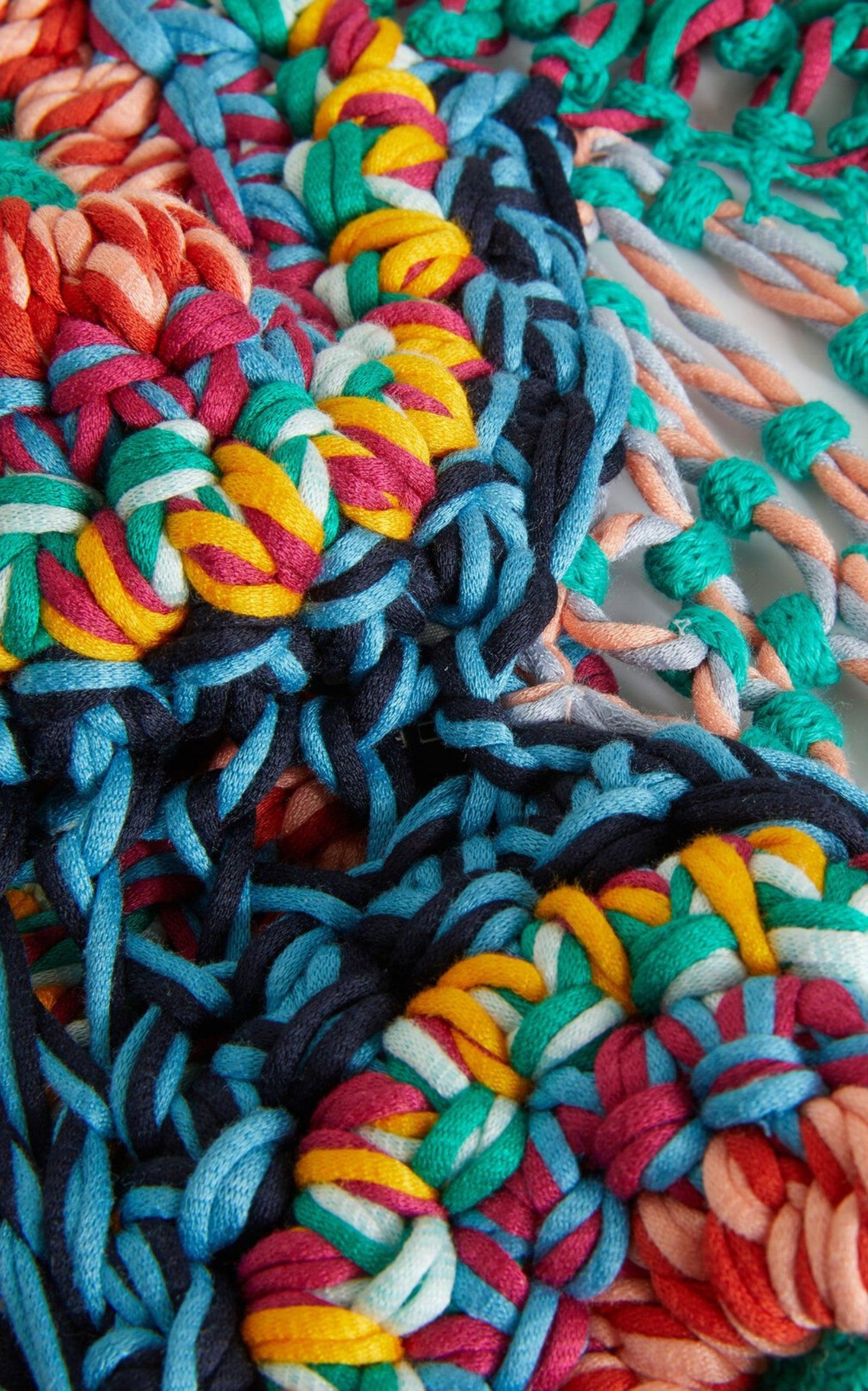  EtroCropped Crocheted Halterneck Top - Runway Catalog