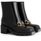  GucciHorsebit - Detailed Heeled Rubber Rain Boots - Runway Catalog