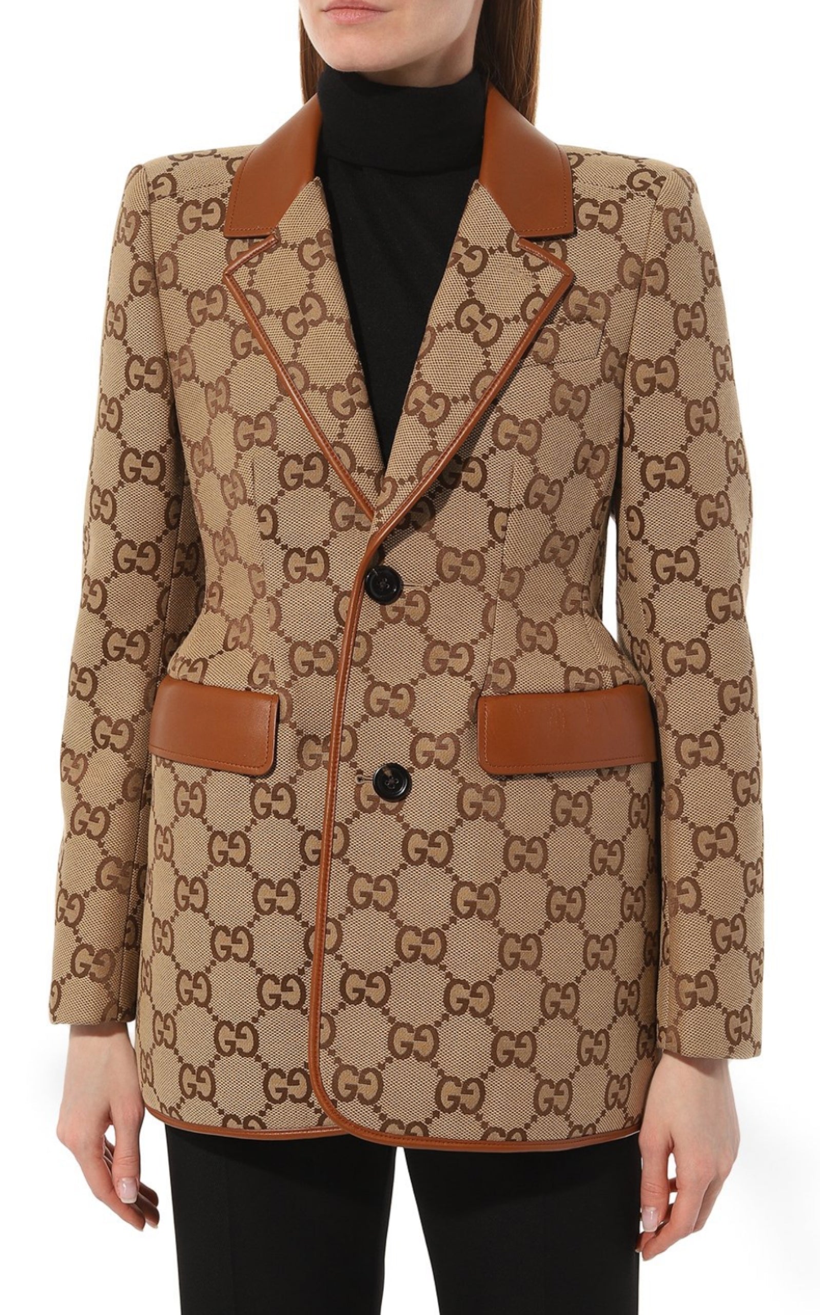 Gucci the Hacker Project maxi GG Hourglass jacket - Runway Catalog