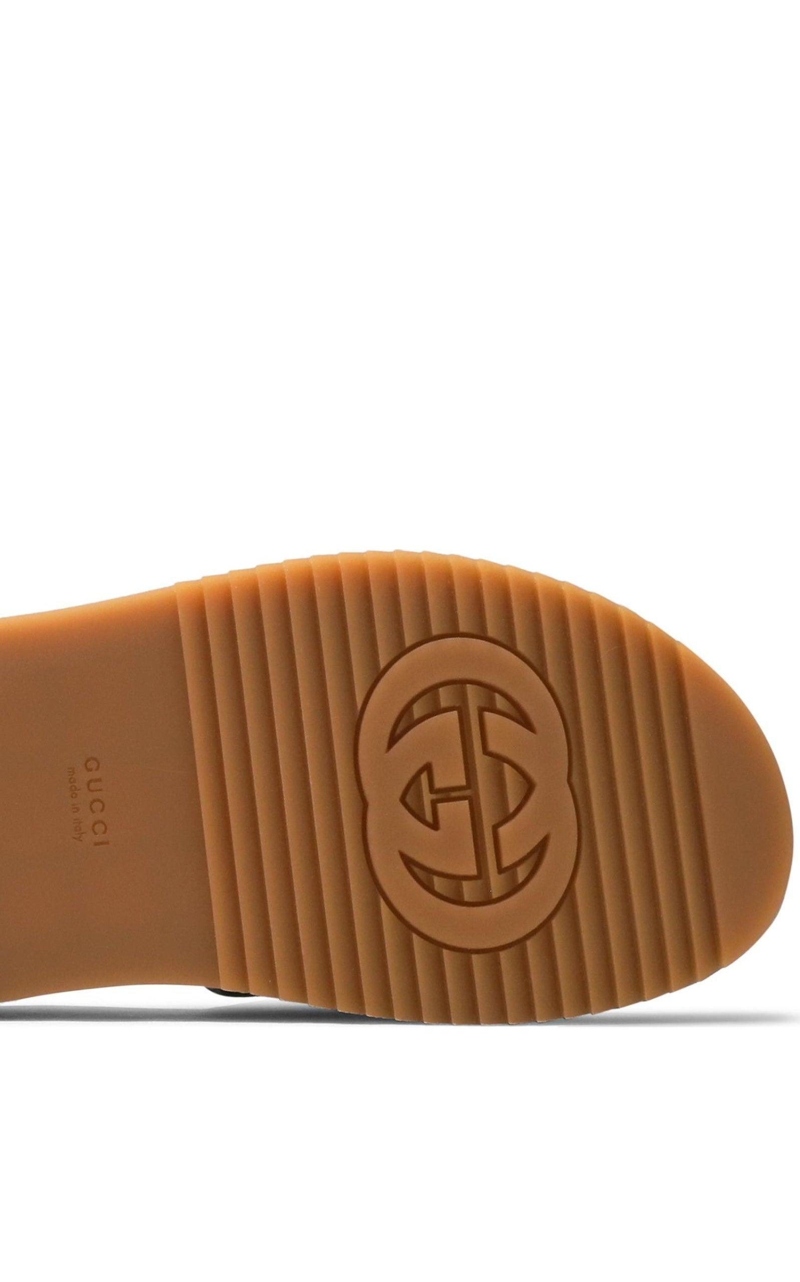 GUCCI New Denim GG Monogram Angelina Platform 55mm Slide Sandals