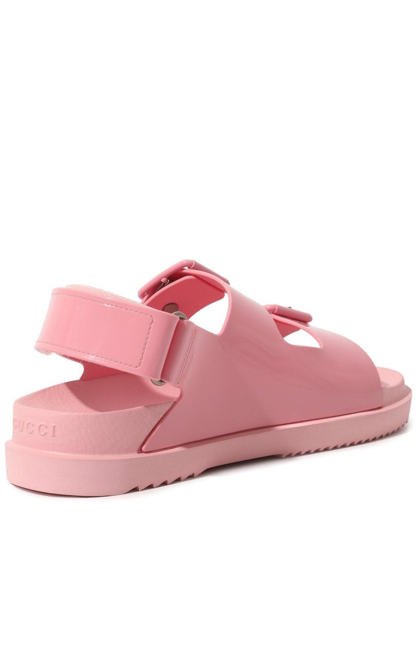 Double G Rubber Sandals-Slides-Gucci-IT 40-Pink-Rubber-Runway Catalog