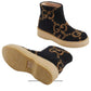GG Wool-effect Ankle Boots-Boots-Gucci-IT 37.5-Black-Fabric-Runway Catalog