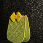 GG Moire Fabric Handbag with Bow and Crystals