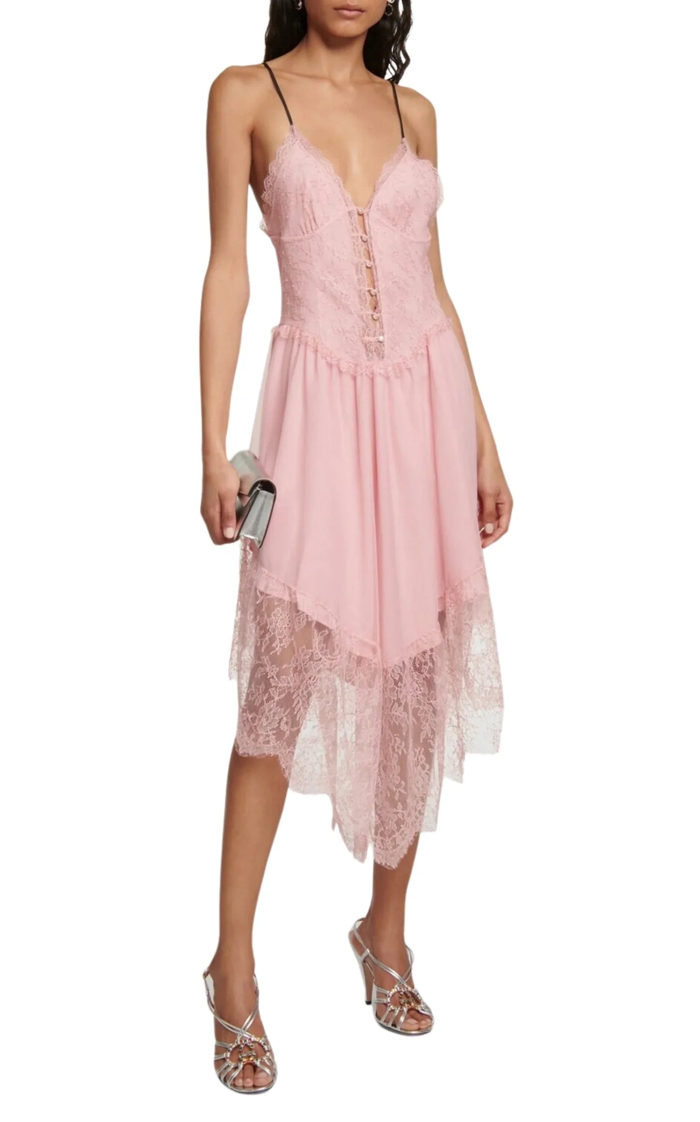 Lace Trimmed Lingerie Dress