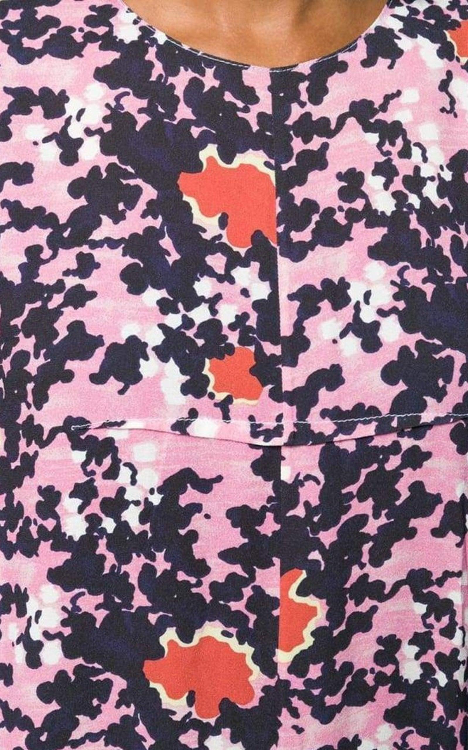 MarniAbstract Camouflage Print Dress - Runway Catalog