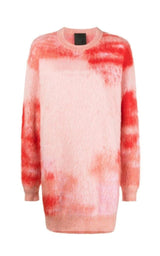  GivenchyAbstract-Pattern Knitted Sweater Dress - Runway Catalog