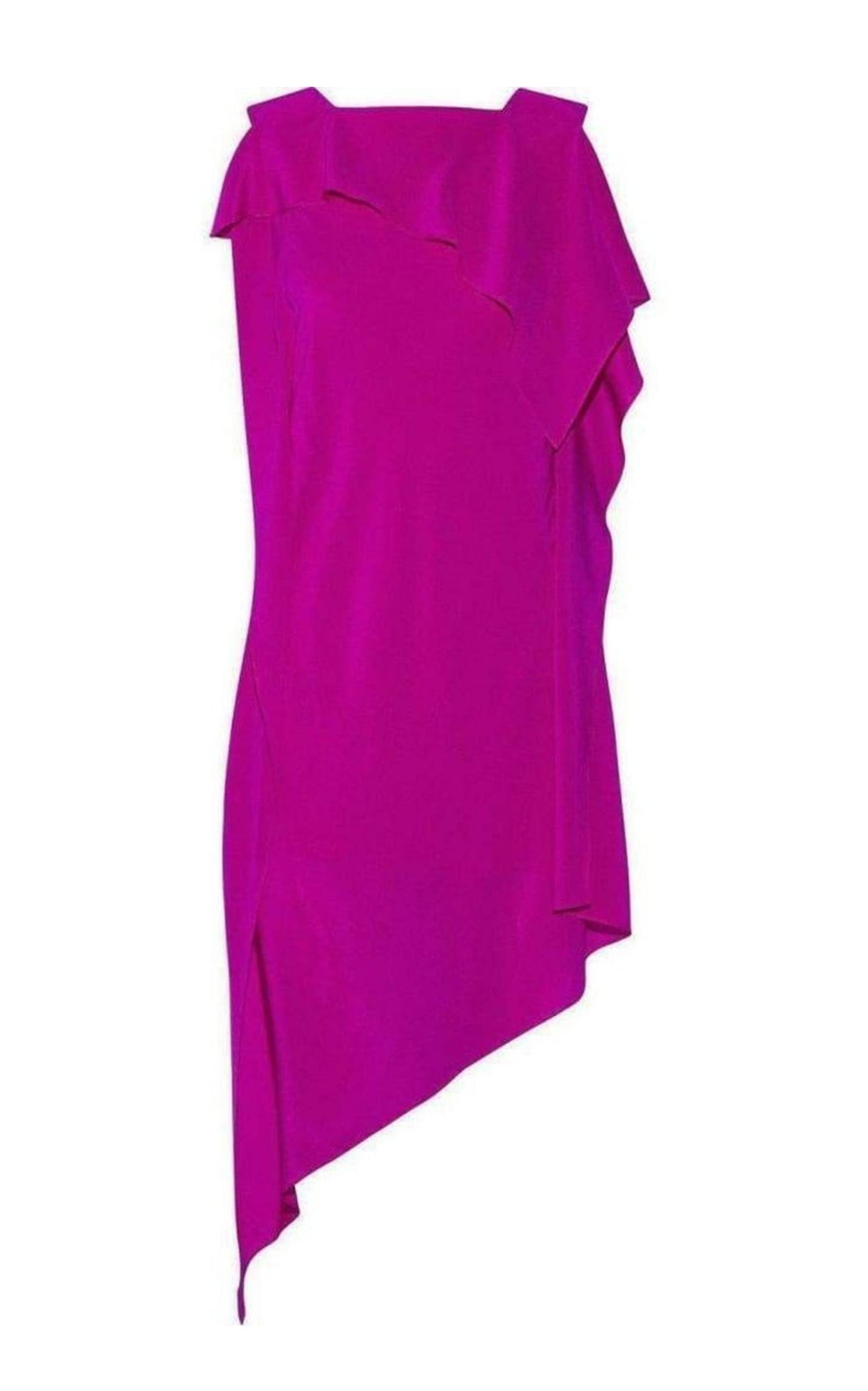  Acne StudiosBarrow Asymmetric Silk Crepe de Chine Dress - Runway Catalog