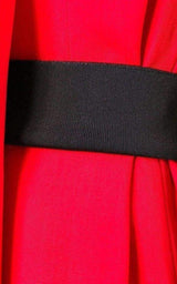  Alexander WangBelt Detail Red Sheath Dress - Runway Catalog
