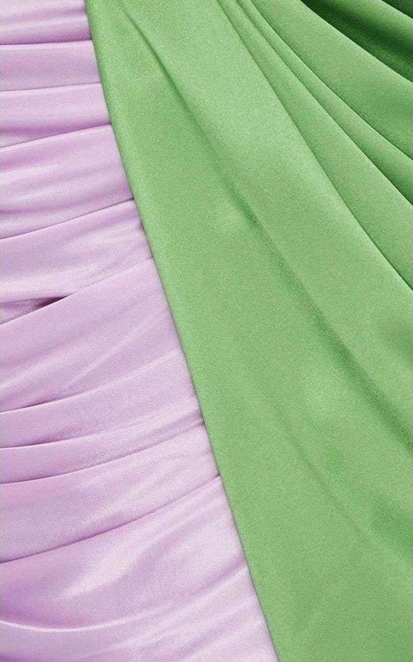  Fausto PuglisiBi-Color Silk Asymmetric Mini Skirt - Runway Catalog
