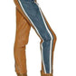  ChloeBiker Cropped Striped Leather Pants - Runway Catalog