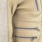  BCBGMAXAZRIABiker Two Tone Leather Jacket - Runway Catalog