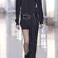  Anthony VaccarelloBlack Classical Shirt With Stud Collar - Runway Catalog