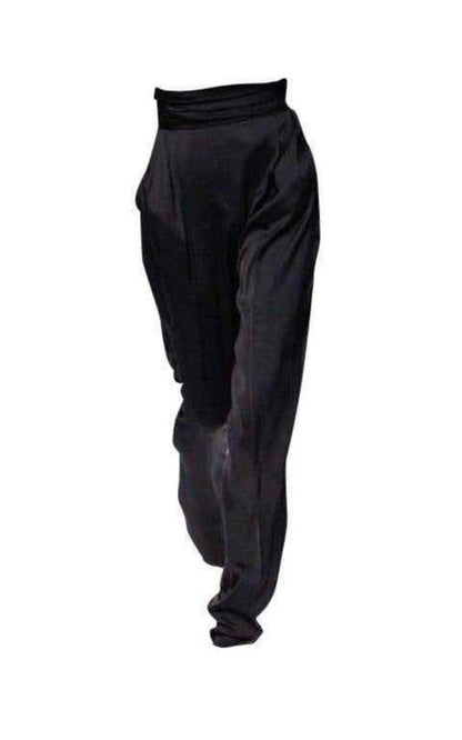  BalmainBlack High Waisted Tuxedo Pants - Runway Catalog