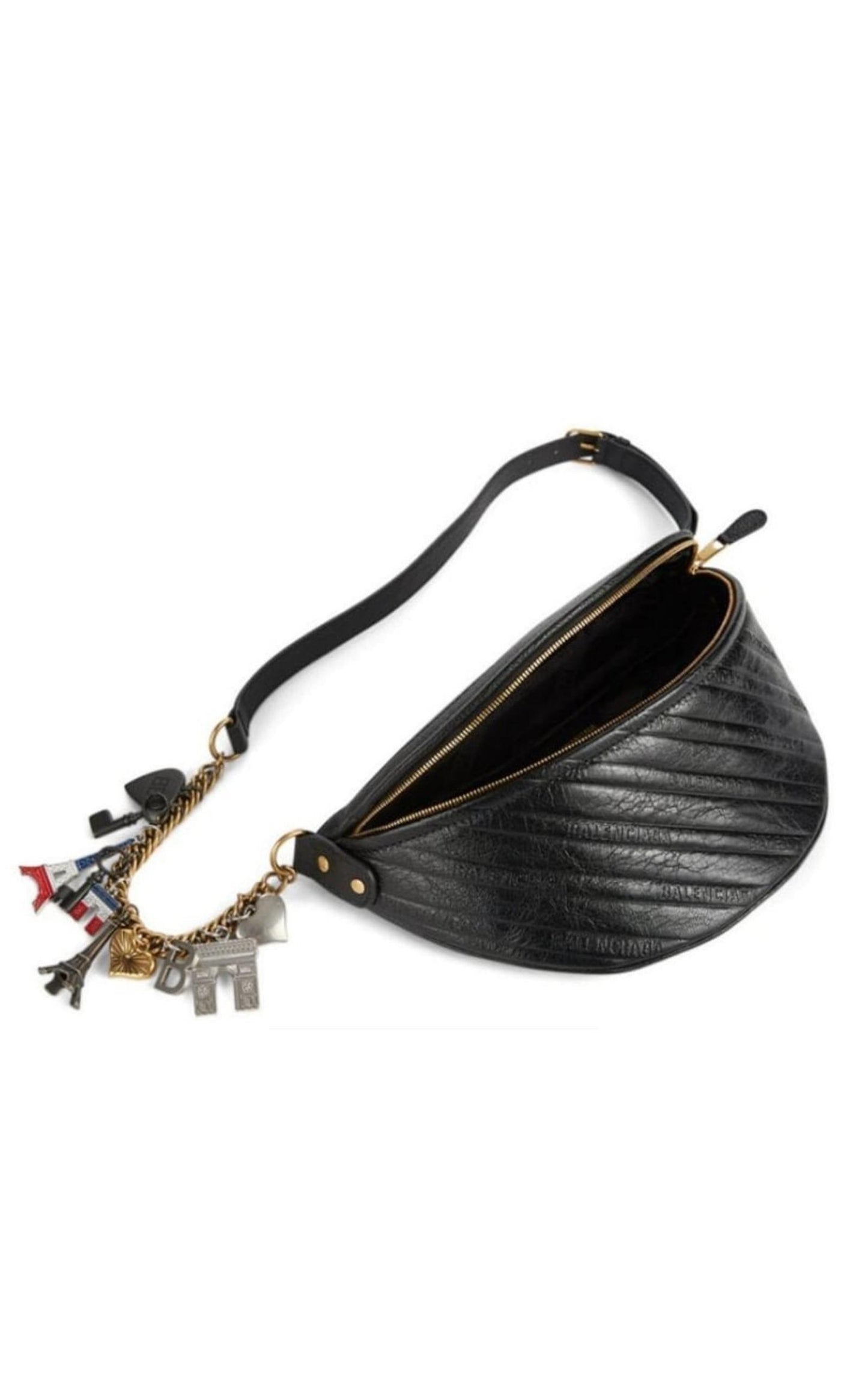 Medicinsk oase Agurk Balenciaga Black Leather Souvenir Belt Bag | Runway Catalog