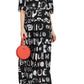  MoschinoBlack Typography-Print Silk Blend Maxi Dress - Runway Catalog
