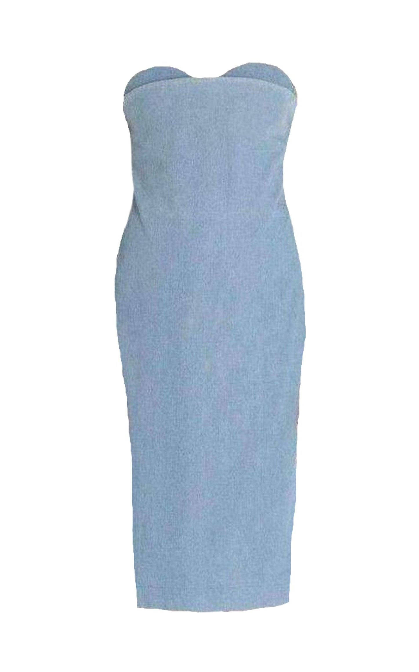  Acne StudiosBlue Boned Light Weight Denim Dress - Runway Catalog