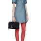  GucciBlue GG Lamé Dress With Detachable Collar - Runway Catalog
