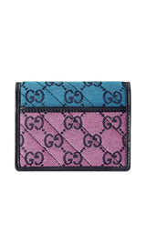  GucciBlue Gg Marmont Multicolor Wallet - Runway Catalog
