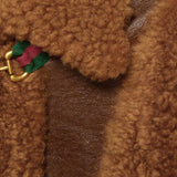 Gucci-Brown Curly Shearling Jacket - Runway Catalog