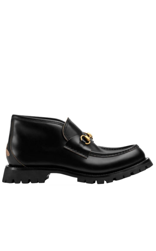  GucciCalfskin Cordovan Horsebit Loafers - Runway Catalog