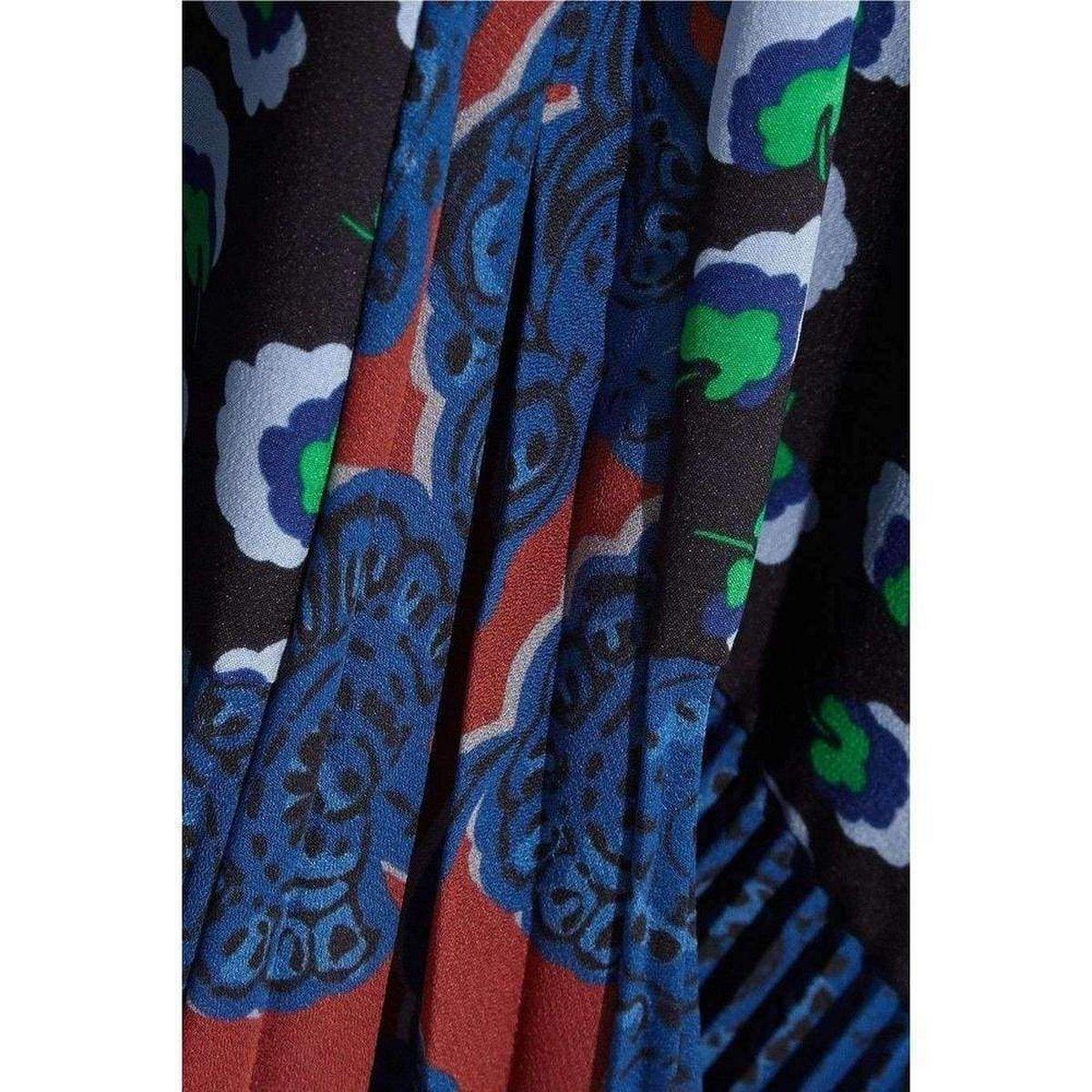  Stella McCartneyCaroline asymmetric printed silk and crepe dress - Runway Catalog